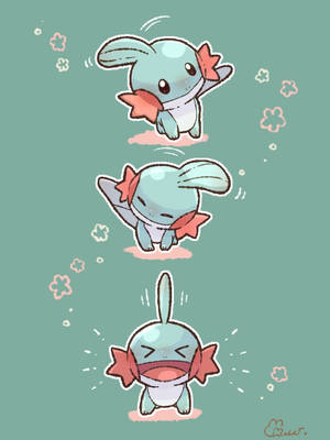 Sevimli Mudkip Sanatı — Sevimli anime profil fotoğrafı Duvar Kağıdı