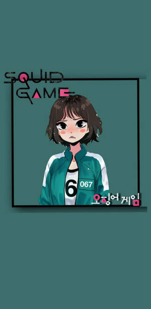 Sevimli sanat oyuncu 067 Squid Game duvar kağıdı — 067 oyun Duvar Kağıdı