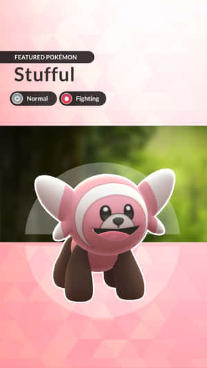 Sevimli Stufful, Çift Tip Pokemon — Pokemon Telefon Duvar Kağıdı