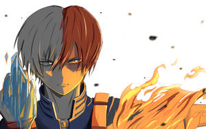 Sevimli Todoroki Anime duvar kağıdı