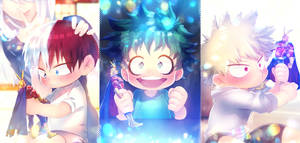 My Hero Academia Sevimli Todoroki duvar kağıdı — Sevimli anime GIF Duvar Kağıdı