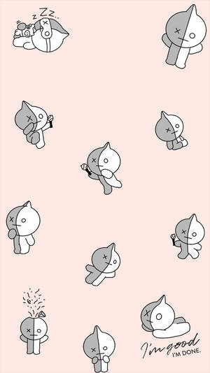 Sevimli Van BT21 duvar kağıdı — 9:16 Duvar Kağıdı