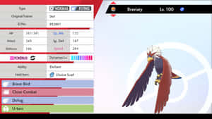 Seviye 100 Braviary — Pokemon kılıç ve kalkan Duvar Kağıdı