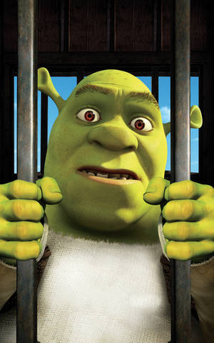 Kafesteki Shrek duvar kağıdı — Galaxy Tab S10 Ultra Duvar Kağıdı