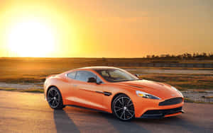 Şık Aston Martin Vanquish Hareket Halinde — MacBook Air M1 Duvar Kağıdı