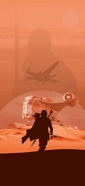 Silüet Star Wars iPhone 6 Plus — Galaxy S26 Duvar Kağıdı
