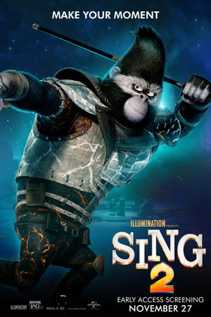 Sing 2 havalı Johnny posteri — Huawei MatePad Air (2025) Duvar Kağıdı
