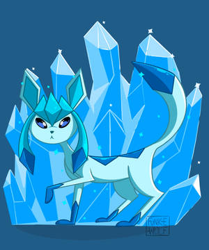 Karikatür Sanatı Glaceon Duvar Kağıdı — Galaxy Z Fold 5 Duvar Kağıdı