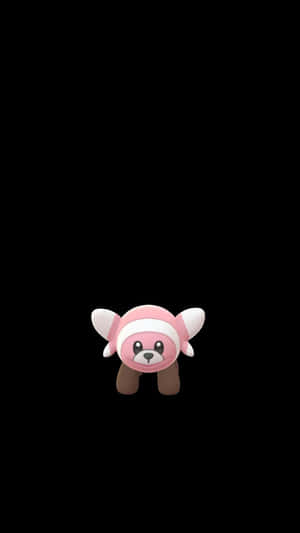 Siyah Arkaplanda Stufful — Pokemon Telefon Duvar Kağıdı