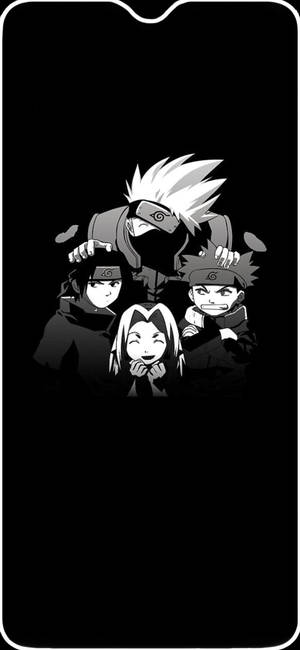 Siyah Beyaz 7. Takım Naruto iPhone — Galaxy S25 Edge Duvar Kağıdı