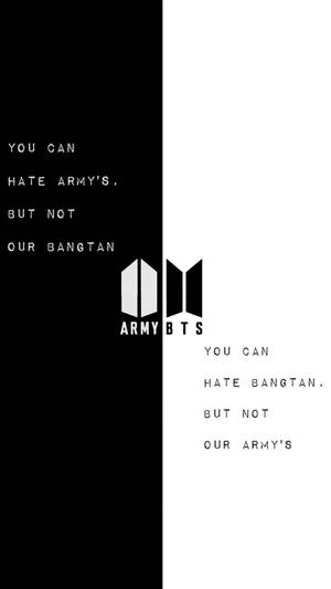 Siyah beyaz BTS logosu duvar kağıdı — Bts logosu GIF Duvar Kağıdı