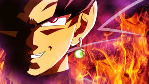 Siyah Goku Alevler İçinde