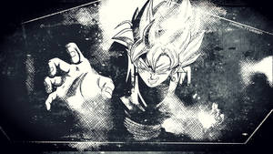 Siyah Goku Minimalist Çizim