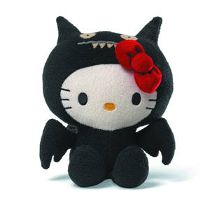 Siyah vampir Hello Kitty Cadılar Bayramı duvar kağıdı