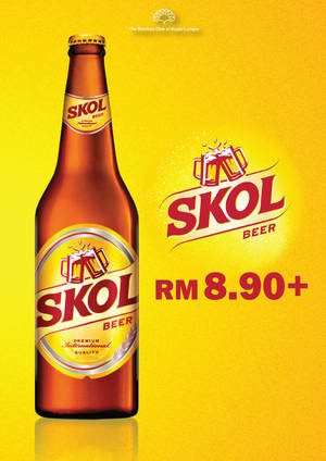 Skol Bira Sarı Arka Plan — Sarı estetiği Duvar Kağıdı