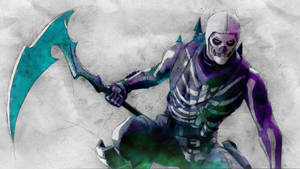 Skull Trooper Havalı Fortnite Arka Planı — Havalı fortnite Duvar Kağıdı