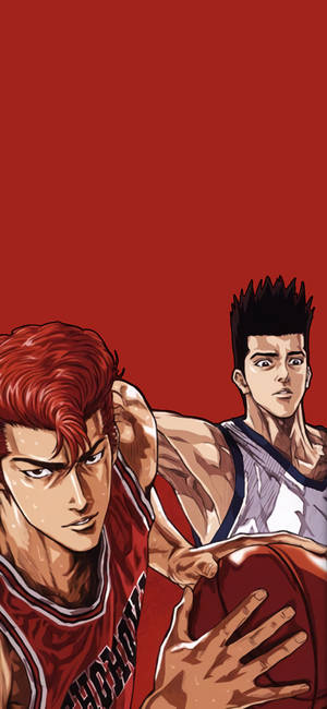 Slam Dunk Sakuragi ve Sendoh duvar kağıdı — iPhone 17 Duvar Kağıdı