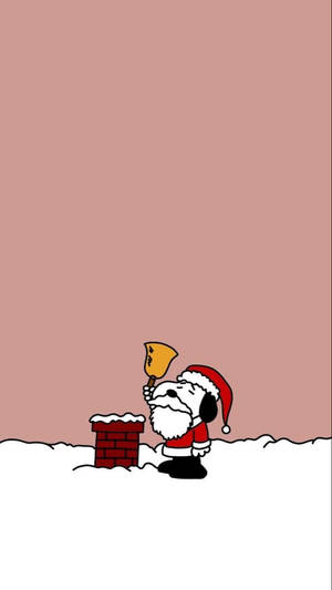 Snoopy Noel Baca Zili Duvar Kağıdı