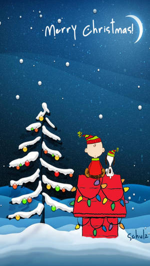 Snoopy Noel Gecesi Duvar Kağıdı