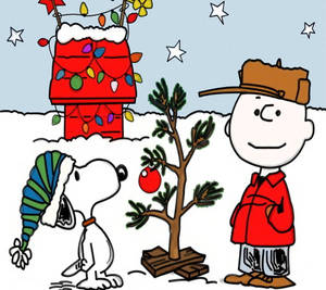 Snoopy Noel Yıldızları Duvar Kağıdı