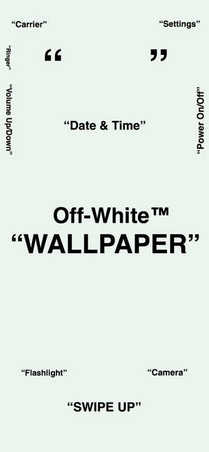 iPhone için Off White duvar kağıdı — iPhone 18 Pro Duvar Kağıdı