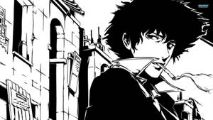 Siyah Beyaz Anime Sigara İçme