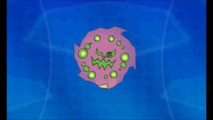 Spiritomb Mavi Arkaplanda — Oyun GIF Duvar Kağıdı