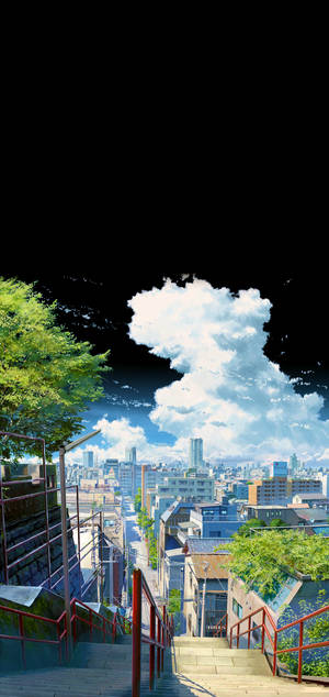 Suga Merdiveni Kimi No Na Wa Telefon — Galaxy S26 Duvar Kağıdı