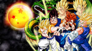 Süper Saiyanlar 'Dragon Ball Super'de güçlerini artırıyor — Dragon ball super GIF Duvar Kağıdı