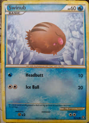 Swinub 2010 Kartı — Pokemon Telefon Duvar Kağıdı