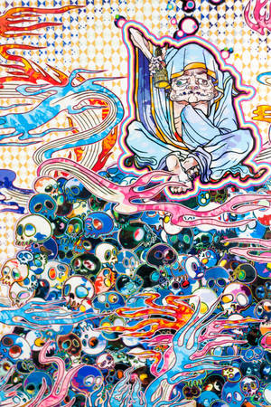 Takashi Murakami Huzur 4K — 4K Duvar Kağıdı