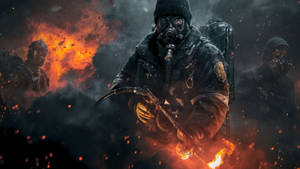 The Division 2 Alev Makineleri duvar kağıdı. — 2560x1440 Duvar Kağıdı