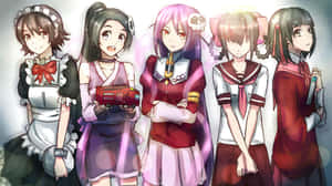 Tanrı Sadece Kadınları Bilir — Sevimli anime kızı Duvar Kağıdı