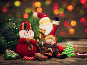 Kırmızı Noel Arka Planı