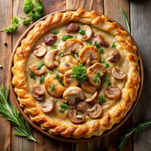 mantar, aşçılık, fransız, pastırma, tavuk, kabuk, yumurta, sağlıklı, öğle yemeği, et, soğan, börek, turta, sonbahar, peynir, krema, akşam yemeği, yemek, epikür, gıda — Sonbahar Duvar Kağıdı