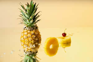 Ananas arka planı — MacBook Air M2 Duvar Kağıdı