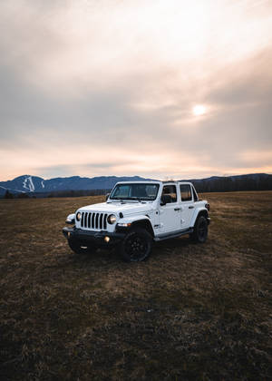 Temiz Beyaz Wrangler Jeep Duvar Kağıdı — OnePlus Pad Duvar Kağıdı