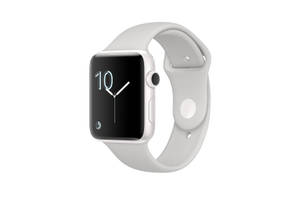 Temiz sinyal beyaz çerçeveli Apple Watch duvar kağıdı