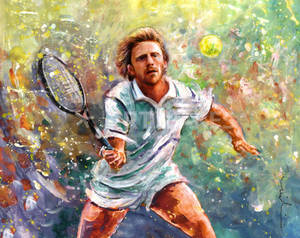 Boris Becker dijital boyama duvar kağıdı — 5:4 Duvar Kağıdı