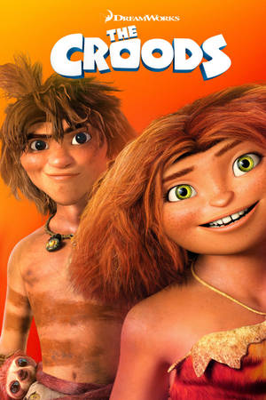 The Croods turuncu film posteri — 3d Duvar Kağıdı