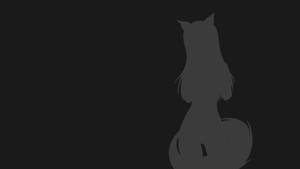 Tilki Kız Minimalist Anime — Minimalist anime Duvar Kağıdı