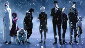 Tokyo Ghoul karakterleri grup sanatı duvar kağıdı — Anime Karakterleri Duvar Kağıdı