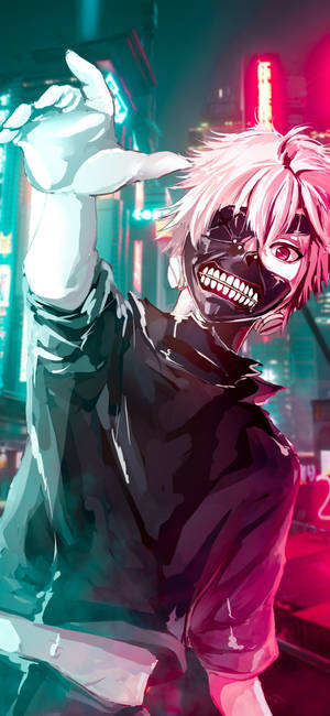 Tokyo Ghoul Neon Estetik iPhone — iPhone 14 Pro Max Duvar Kağıdı