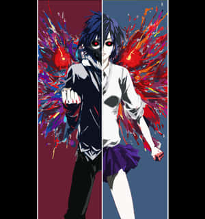Tokyo Ghoul Profil Fotoğrafı Touka ve Ayato — Honor Magic V6 Duvar Kağıdı