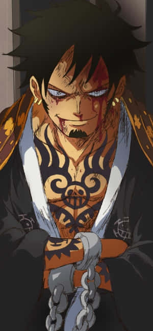 Trafalgar D Water Law One Piece Kilit Ekranı Anime — Motorola Edge 70 Fusion Duvar Kağıdı