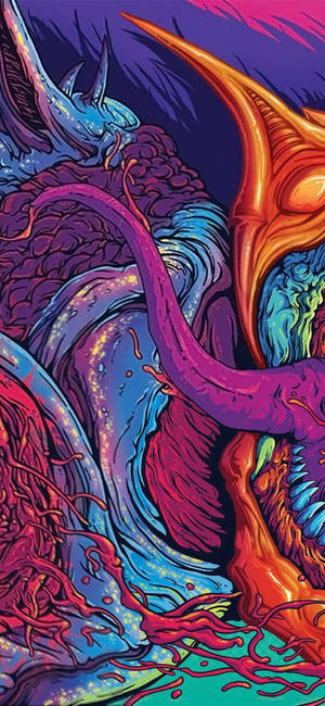 Trippy Telefon — Galaksi A18 Duvar Kağıdı