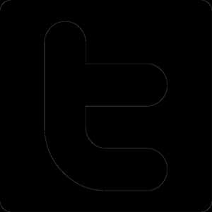 Twitter Logosu Vektör - Twitter Logosu Siyah Beyaz Png