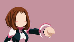 Uraraka Estetik — Minimalist anime Duvar Kağıdı