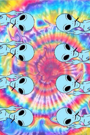 Uzaylı Kaleydoskop Trippy Estetik