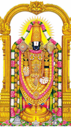 Venkateswara Swamy'nin Görkemli Görüntüsü
